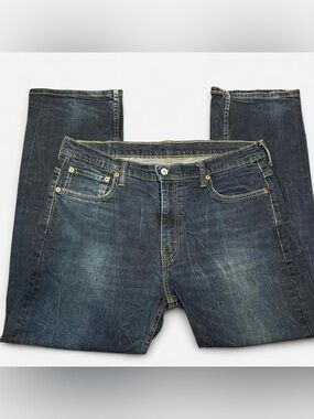 Levi's 509 dark wash straight leg jeans.